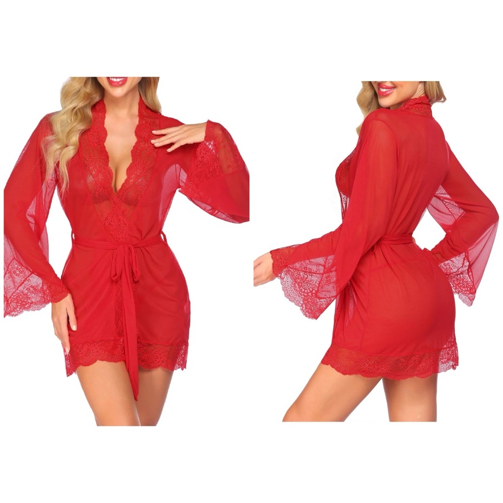 Avid Love Lace Robe Size XXL